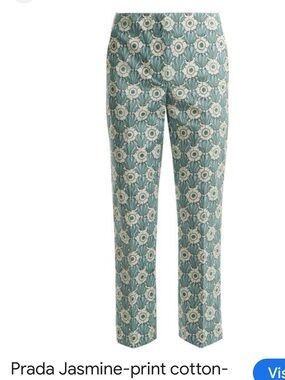 Prada jasmine print pants